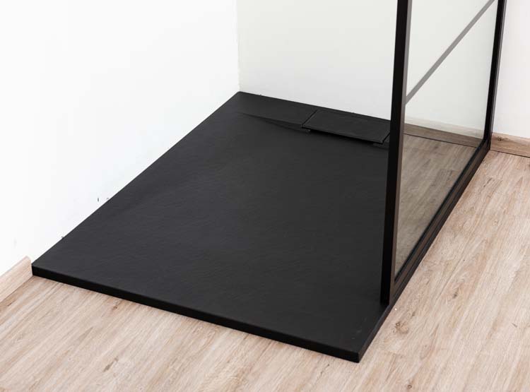 Receveur de douche Miro 120 x 90 cm noir mat