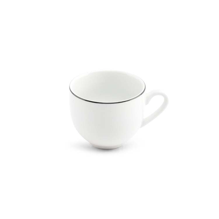 Tasse à café Black Rim basic white 20 cl