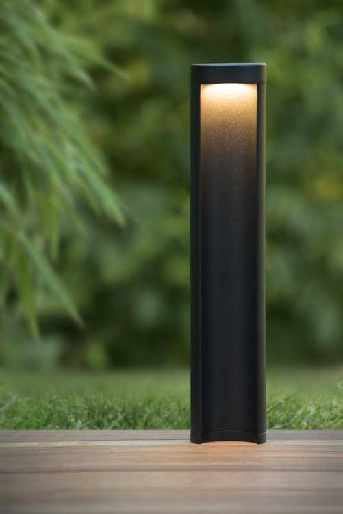 Lucide COMBO - Sokkellamp LED Buiten - Ø9cm - 7W 3000K - IP54 - Zwart