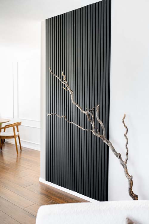 Decoratief wandpaneel Line Up 20x300x2770 zwart-zwart