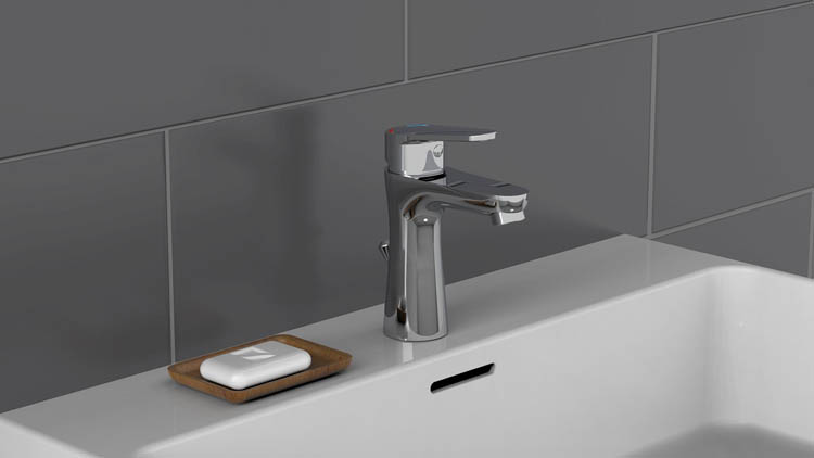 Robinet de lavabo Pika 16cm chrome