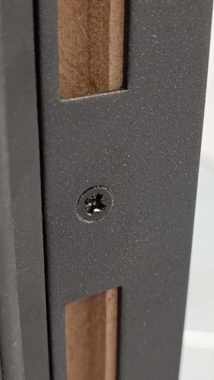 Complete deur honing uran grey oak 83x201.5cm + zwarte deurkast 16.5cm