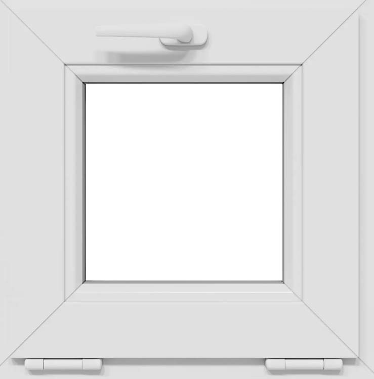 Fenêtre battant pvc Ikkuna blanc 70mm L1000XH500mm