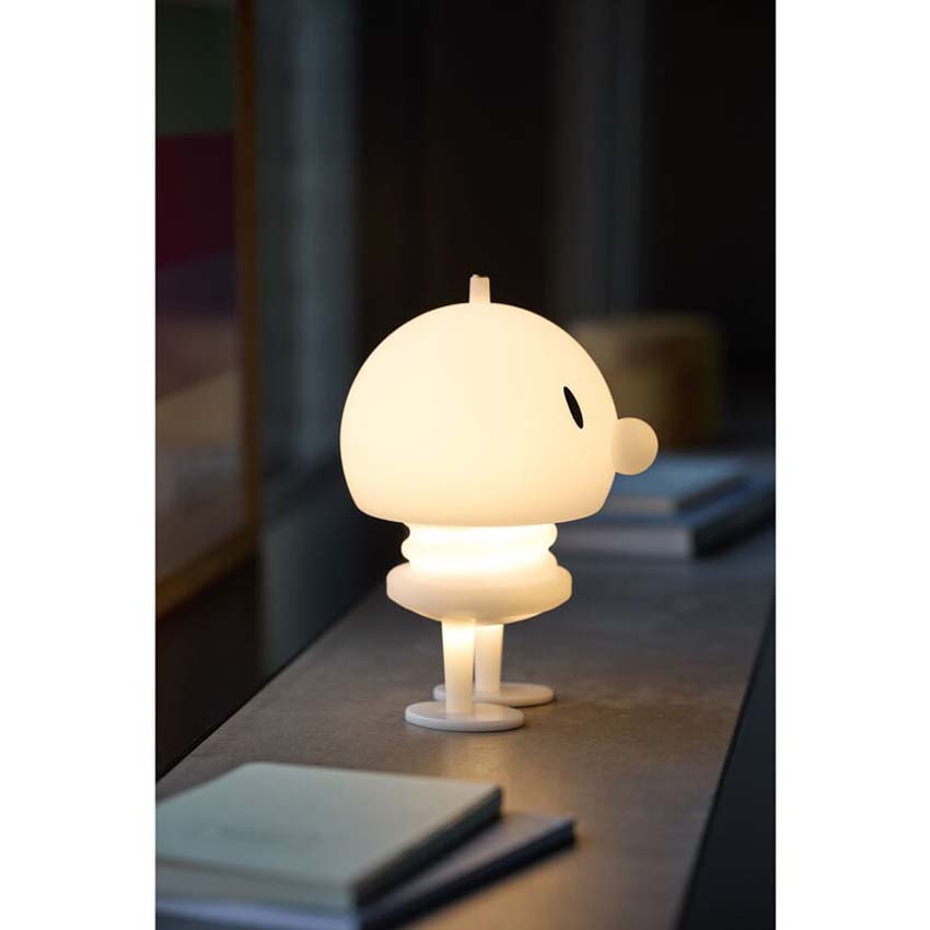 Hoptimist Lampe LED métal XL blanc doux