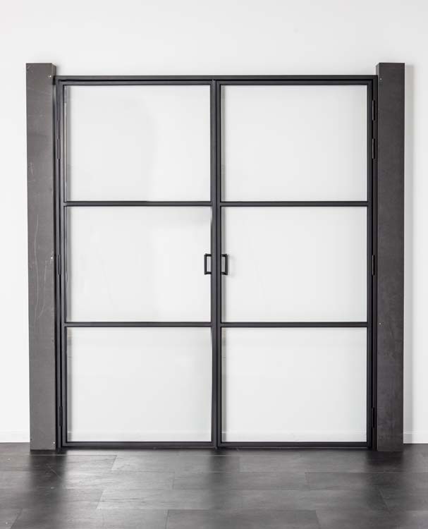 Stalen binnendeur 2x 3W Glass trixi 1760x2040mm Links