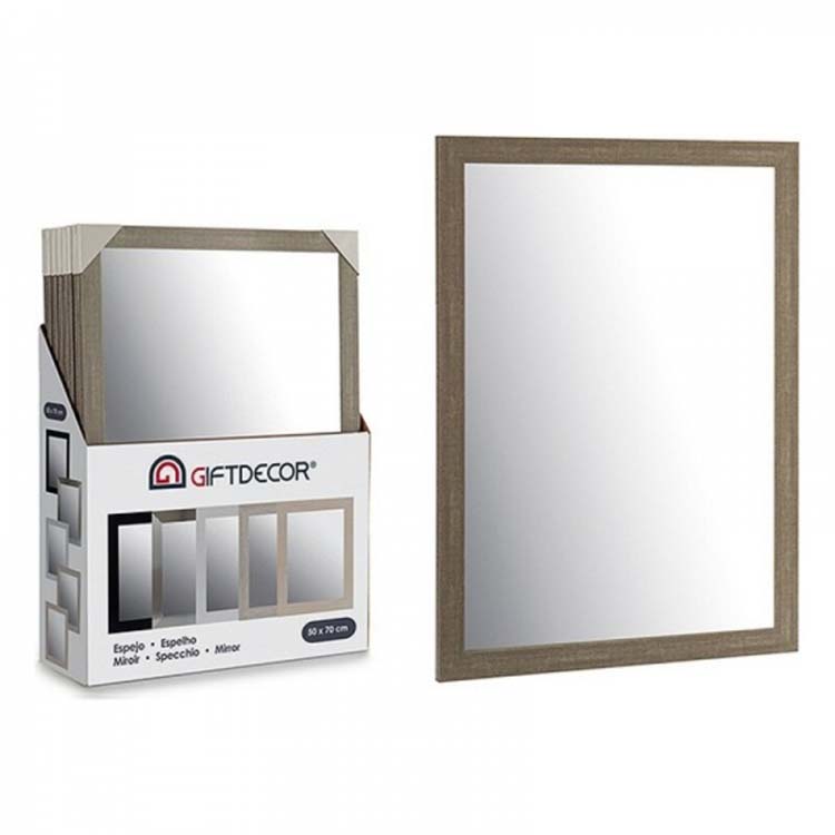 Miroir gris 55,5 x 75,5 cm