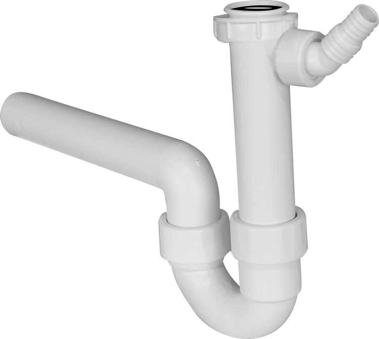 Siphon Geberit 6/4F x 40mm blanc