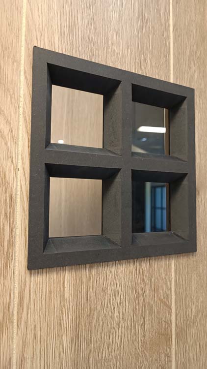 Bloc-porte tubulaire 83cm rw oak planch.4500 verre cl+ébras.noir 201.5