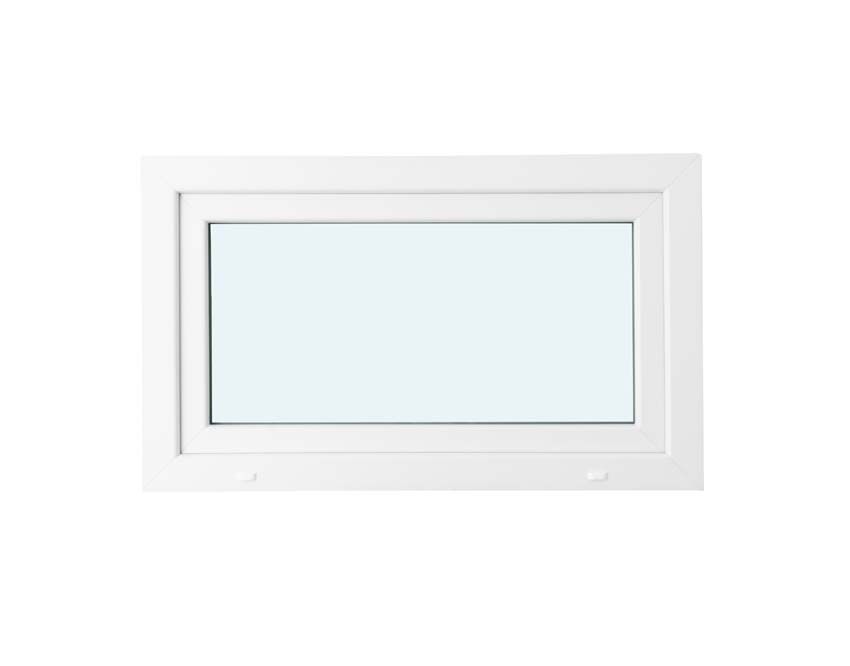 1-VAN oscillo-battant pvc blanc budget verre mat B1000XH600 mm droite