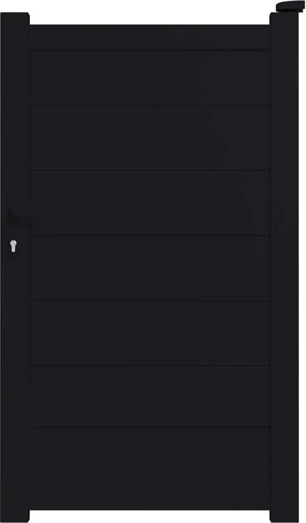 Portillon Salamanca alu noir 100x192cm