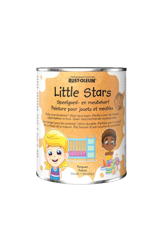Little stars peinture meubles et jouets citrouille métallique 0.75L