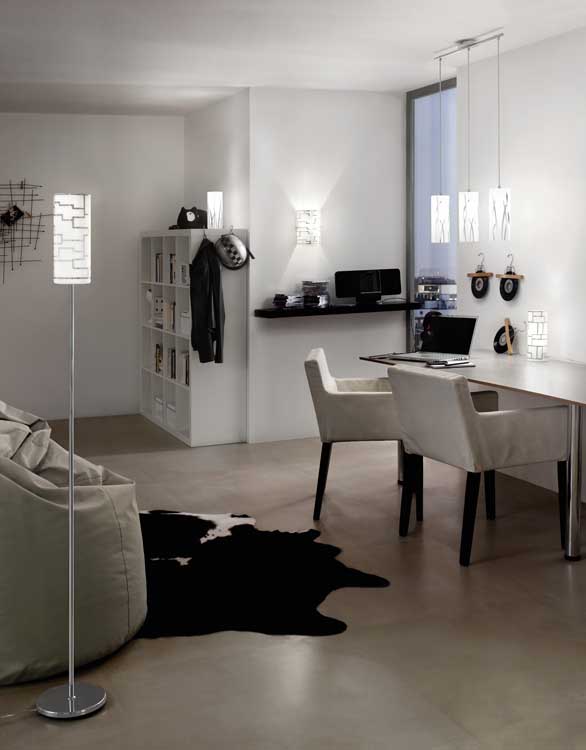 Eglo BAYMAN - Lampe de table - E27 - 1X60W - Argent/blanc