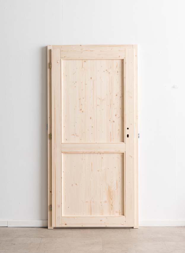 Porte extérieure en bois Gargano L 980 x H 1980 mm D