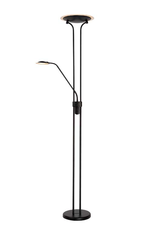 Lucide CHAMPION-LED - Lampadaire / lampe de lecture - Ø 25,4 cm - LED Dim. - 1x20W 3000K - Noir