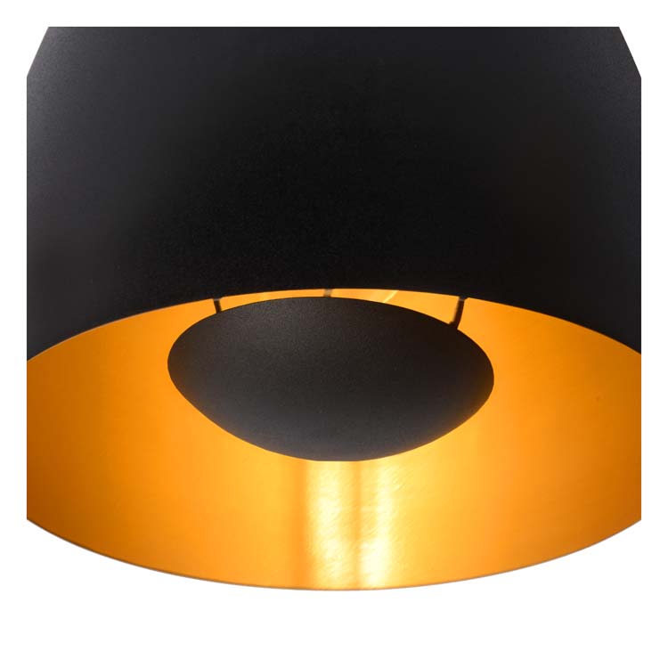 Lucide NOLAN - Hanglamp - Ø 24 cm - 1xE27 - Zwart