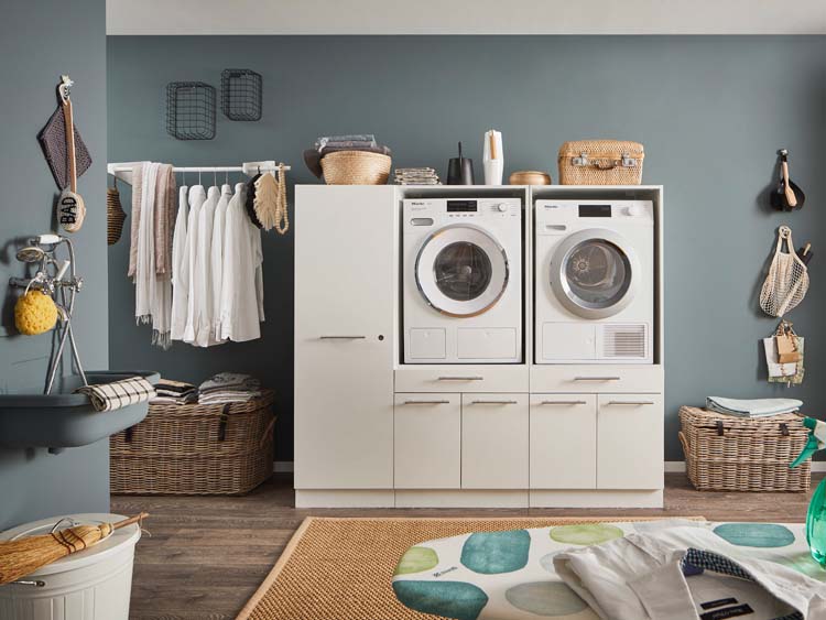 Armoires de machine à laver - Decowash - blanc - set 14 - 67,5X185X162