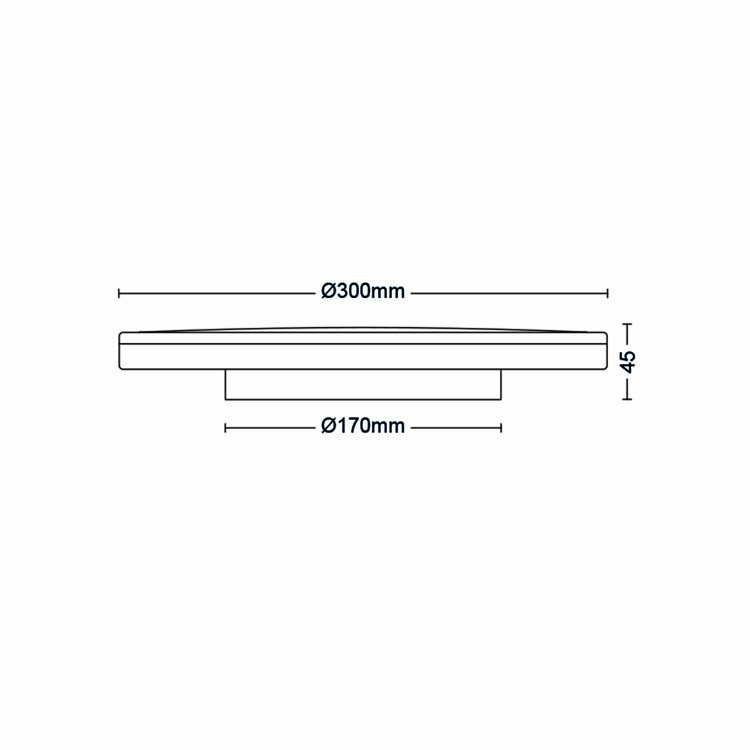 Plafondlamp Wit 18W 2700K