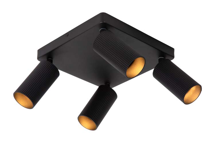 CLUBS - Spot plafond - 4xGU10 - Noir