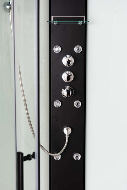 Cabine de douche Anke thermostatique 90 x 120 cm droite noir