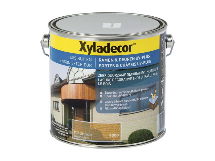 Xyladecor ramen & deuren UV plus 4000 kleurloos 2.5L