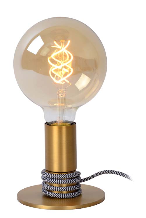 Lampe de table - E27 - H12cm - Or Mat