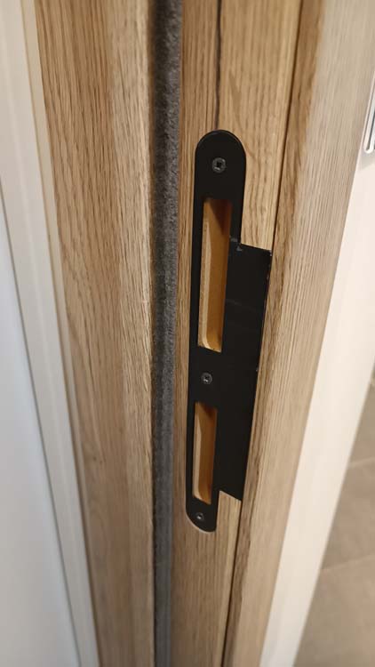 Complete deur tube BR 930mm realw oak planken 4500 mat glas 201.5cm
