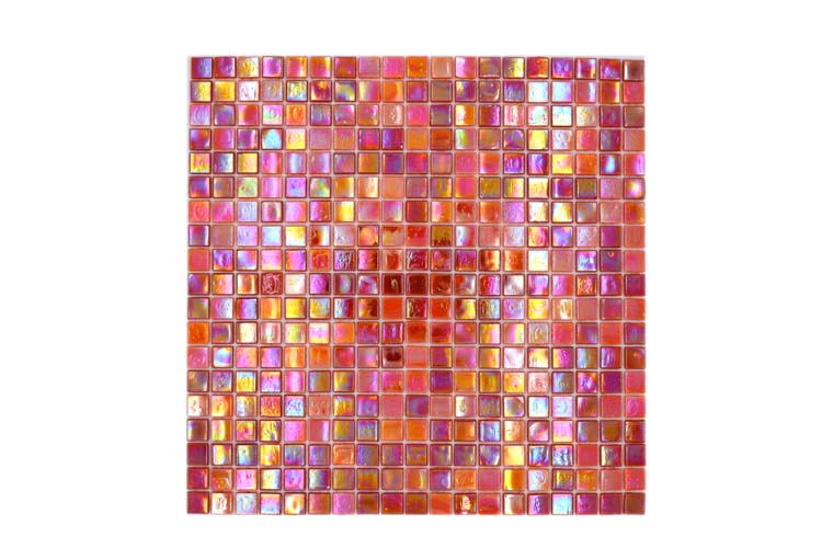 Mosaïque mix rouge 31,7 x 31,7 cm