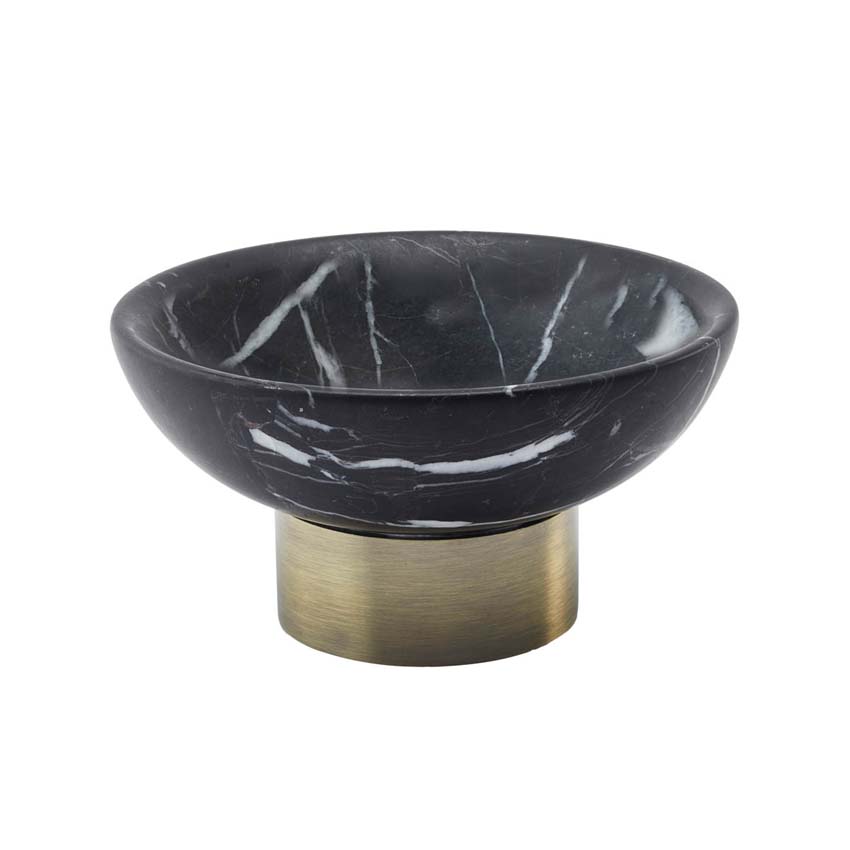 Aquanova porte-savon Nero noire d12x6 cm