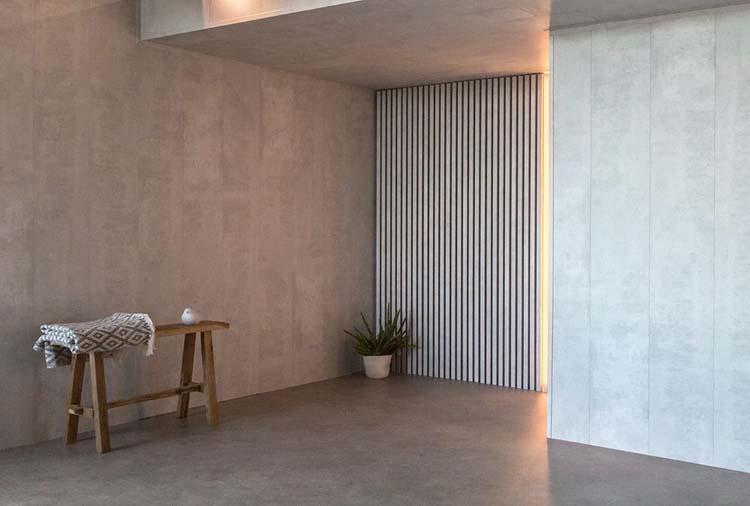 Decoratief wandpaneel Line Up 20x300x2770 zwart-beton