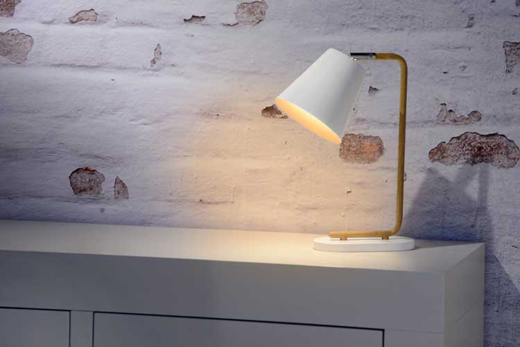 Lucide CONA - Lampe de table - E14 - Blanc