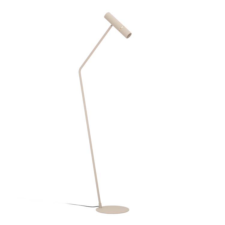 Lampadaire - acier - dimmable - GU10 - 4.7W - lampe incl - sable