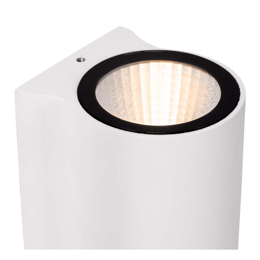 Lucide AKRA - Wandlamp Binnen/Buiten - LED - 1x6W 2700K - IP54 - Wit