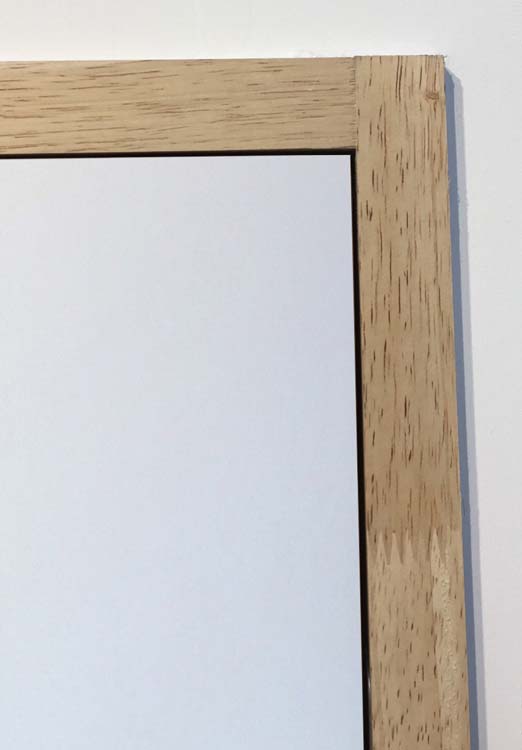Verfblokdeur compleet 78cm zwart+blokkader in rubberwood 40cm links