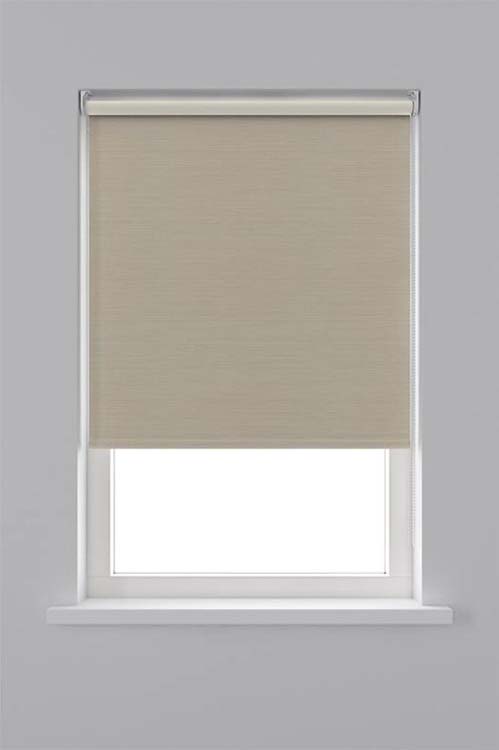 Rolgordijn verduisterend 90x190 cm creme structuur