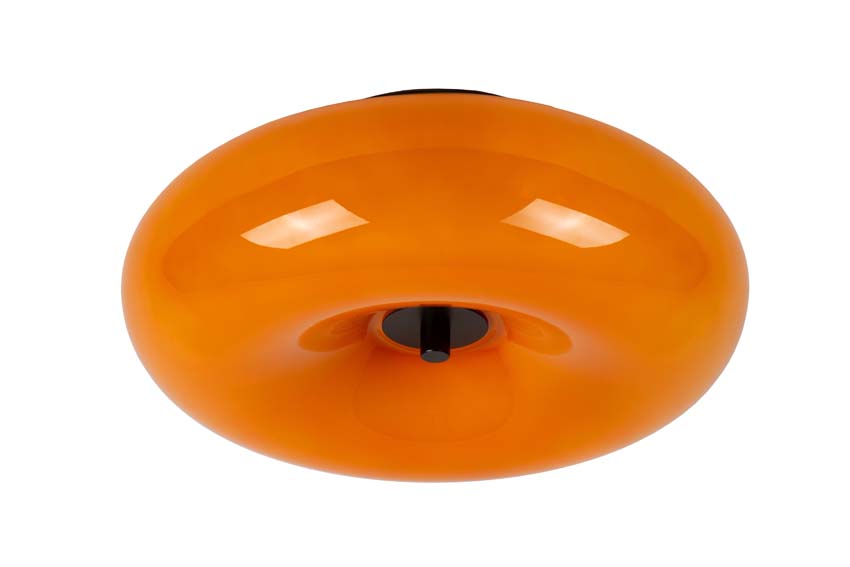 Lucide SENTINO - Plafonnière - Ø 30 cm - 3xG9 - Oranje