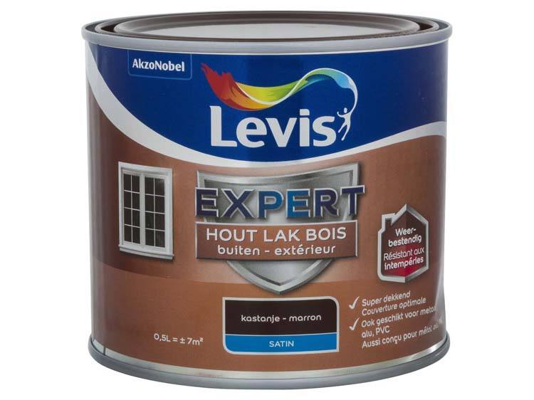 Levis Expert laque extérieur satin 0,5l marron