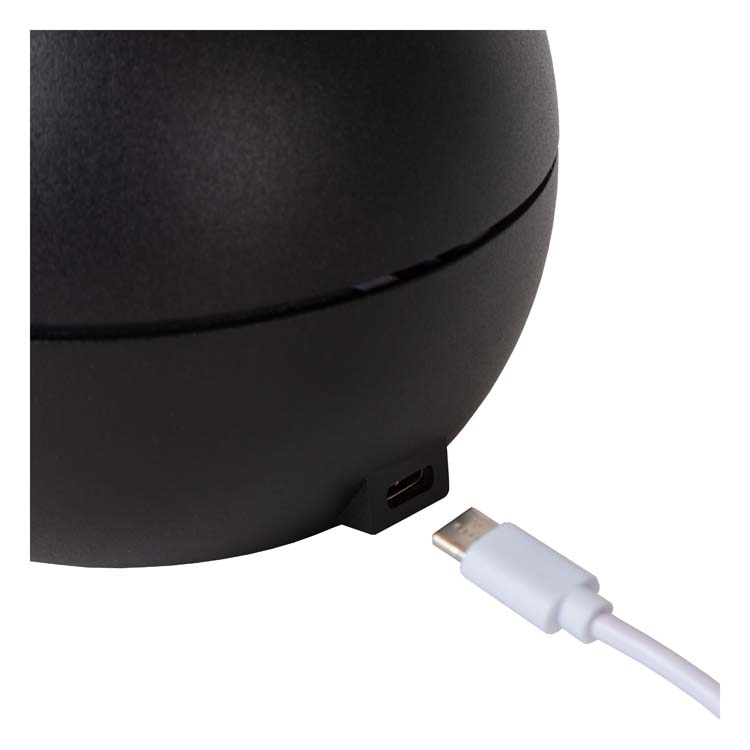 Lucide CLIPPER - Lampe de table Rechargeable - Batterie - Ø 12 cm - LED - 1x2,2W 2700K - Noir