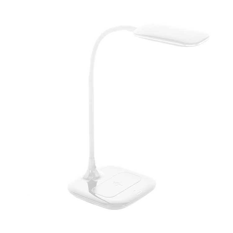 Eglo MASSERIE - Lampe de bureau + recharge sans fil (Qi) - 3,4W - Blanc
