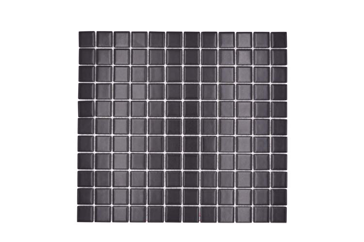 Mozaïek Classic zwart mat 32,6 x 30 cm