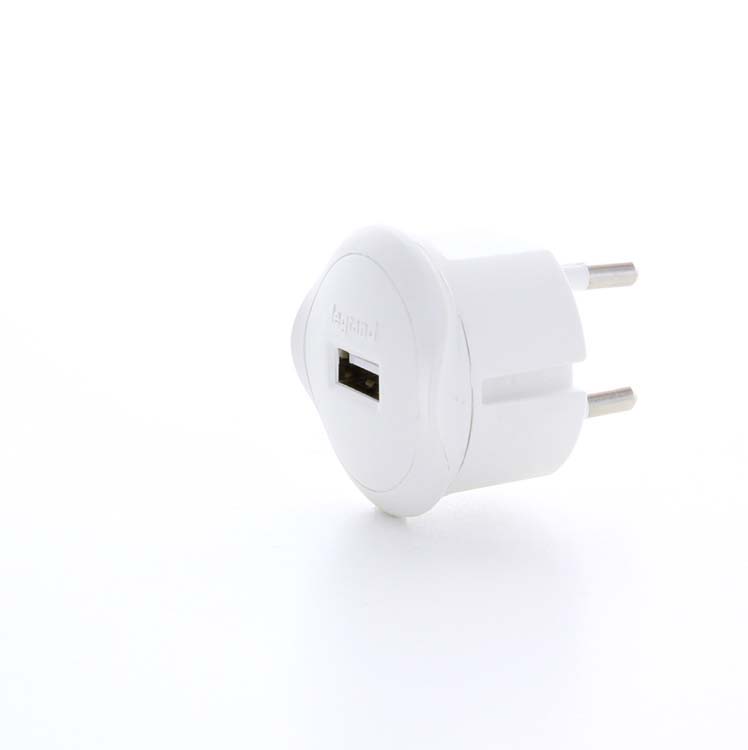 Chargeur USB 5V Bipolaire 10A Blanc