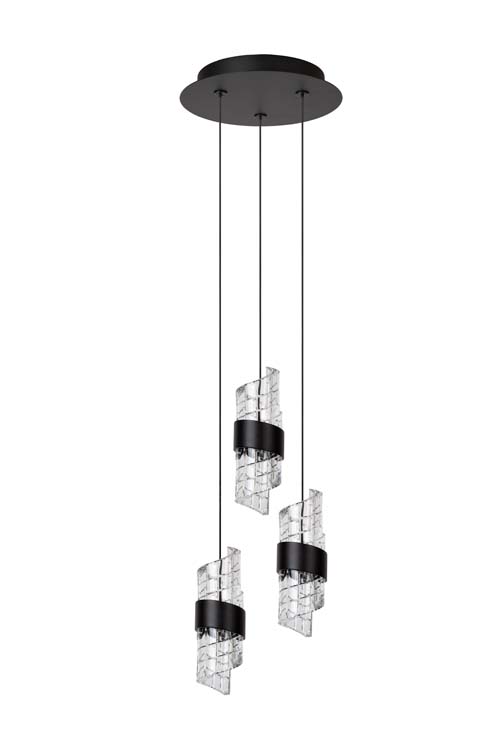 KLIGANDE - Hanglamp - Ø 25 cm - LED Dimb. - 3x8W 2700K - Zwart