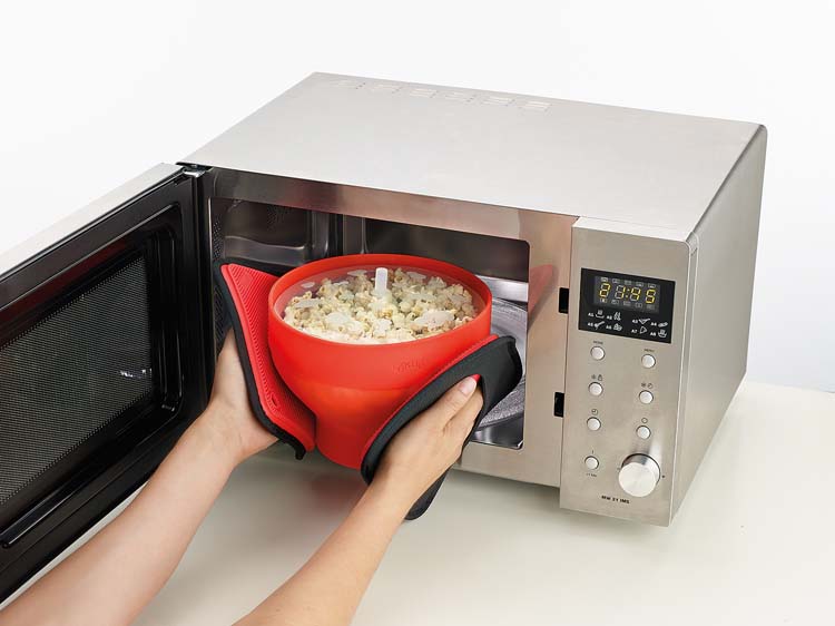 Machine à popcorn pliable Lékué pour four à micro-ondes
