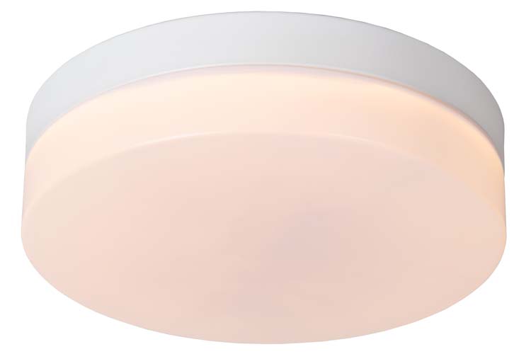 BISKIT - Plafonnière Badkamer - Ø 23 cm - LED - 1x12W 2700K - IP44 - Wit