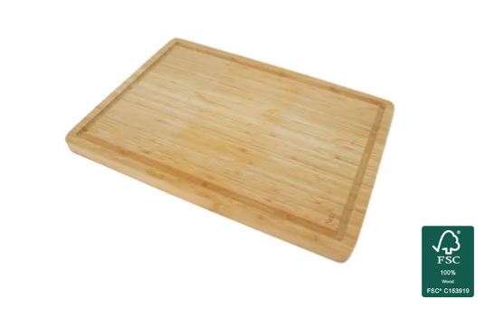 Vleesplank met sapgeul Point Virgule bamboe 100% FSC 51 x 35,5 cm