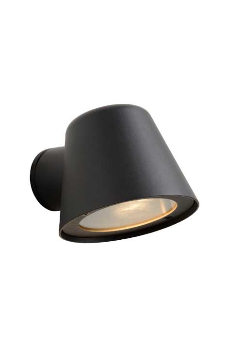 Lucide DINGO-LED - Wandlamp Buiten - LED Dimb. - GU10 - 1x5W 3000K - IP44 - Antraciet