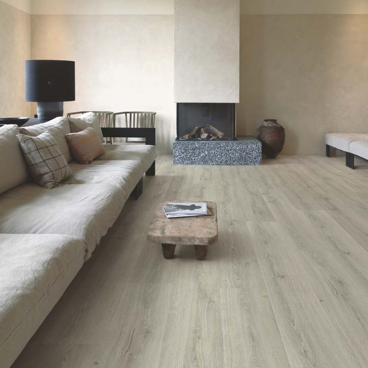 Staal Quick-step alpha vinyl medium planks Botanisch Grijs