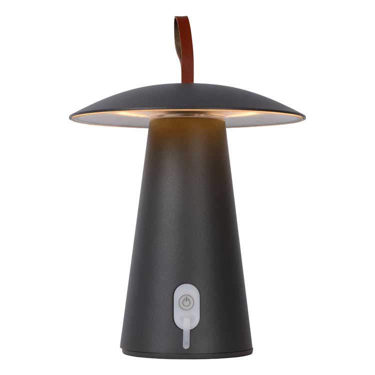 Lucide LA DONNA - Lampe de table Extérieure - Anthracite - 15% DE RÉDUCTION SUPPLÉMENTAIRE