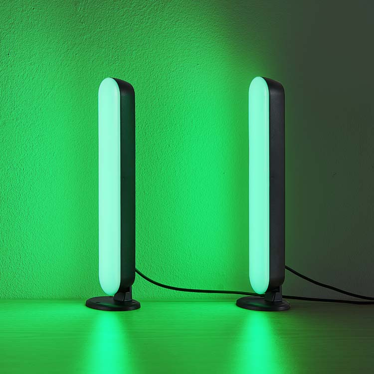 Tafellamp 2x4W RGB Hoogte 28 cm