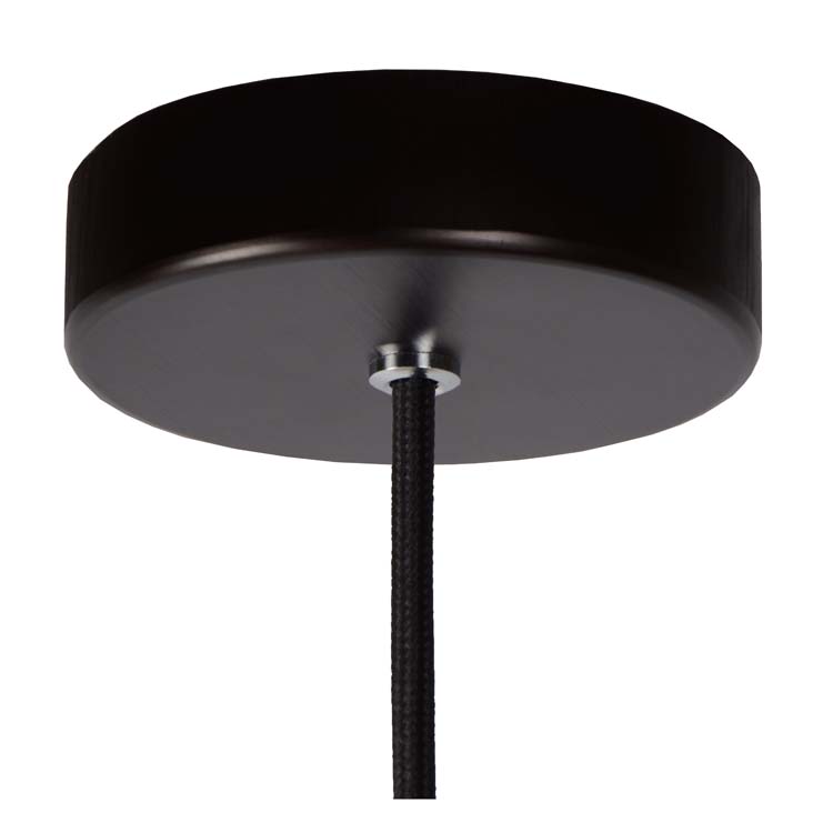 Lucide ZINO - Suspension - Ø 10 cm - E27 - Noir