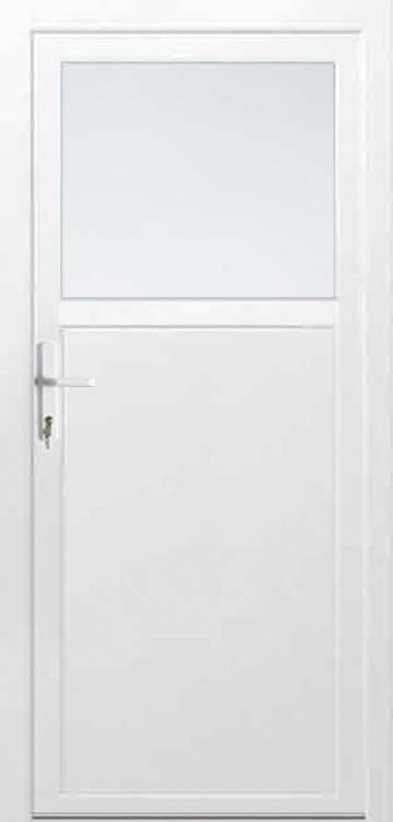 Porte extérieure Nono pvc blanche 60 mm 860 x 2080 mm 1/3 verre G